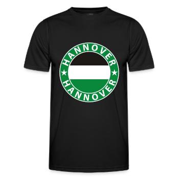 Hanover - Men's Functional T-Shirt - black - Front - AI Model Male 178 dark (178cm)