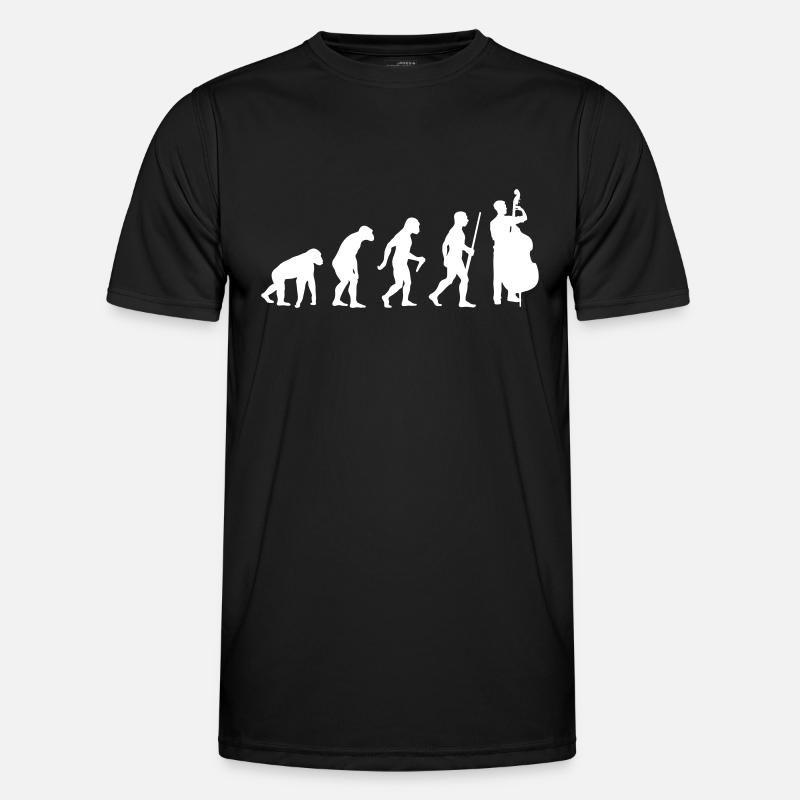 Contrabass Evolution - Männer Funktions-T-Shirt - Schwarz