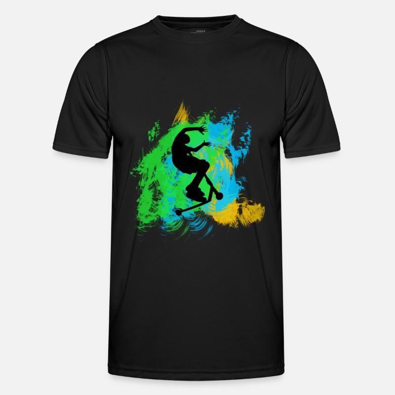 Freestyle-Roller - Männer Funktions-T-Shirt - Schwarz