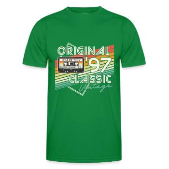1997 Vintage Vintage Retro Birthday Gift - Men's Functional T-Shirt - kelly green - Front - AI Model Male 178 dark (178cm)