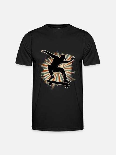 Skateboard Freestyle - Men's Functional T-Shirt - black