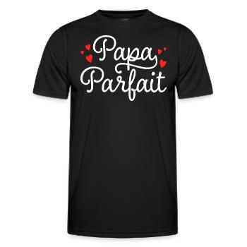 Perfect Dad Father's Day Gift Dad - Men's Functional T-Shirt - black - Front - AI Model Male 178 dark (178cm)