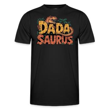 Dinosaure Papa Saurus Cadeau Papa - T-shirt sport Homme - noir - Devant - AI Model Male 178 dark (178cm)