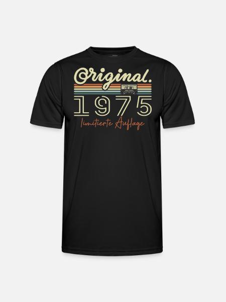 Original 1975 Vintage 1975 Birthday Retro 1975 - Men's Functional T-Shirt - black