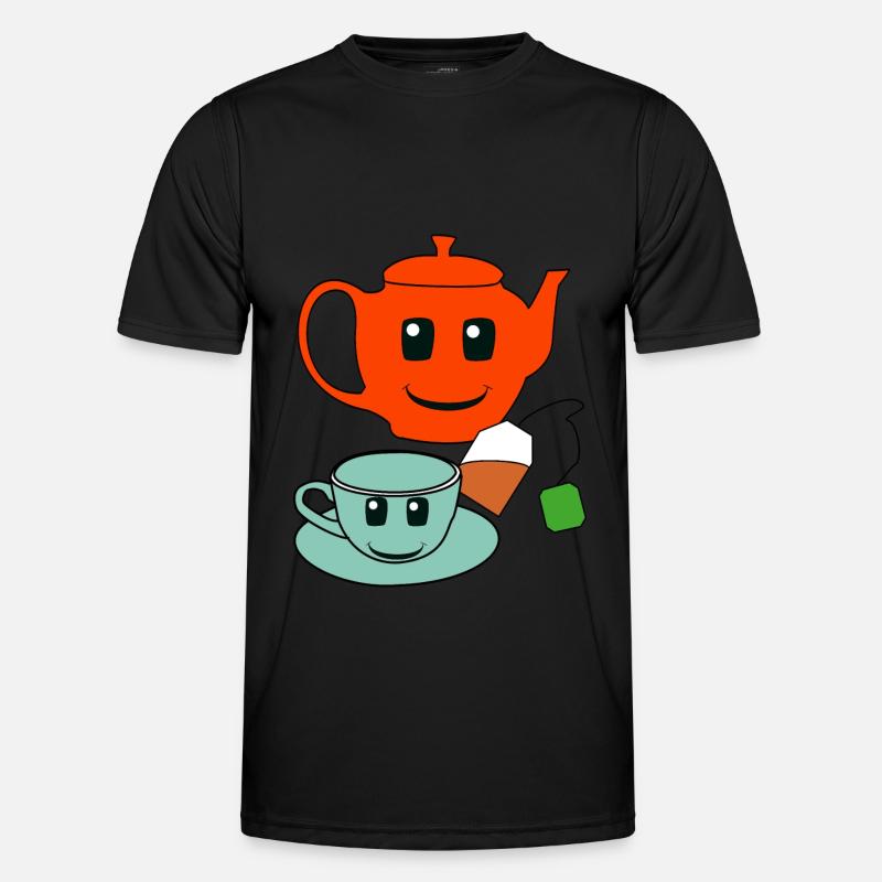 Gastronomy Host Tea Teapot Drinks Men's Functional T-Shirt