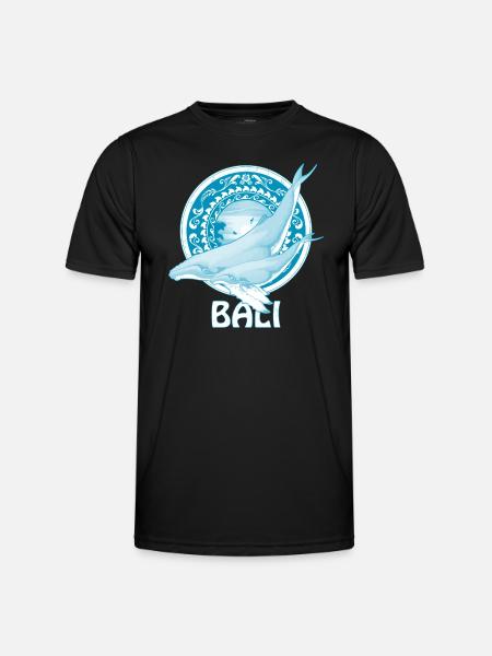 Humpback Whales Bali Indonesia - Men's Functional T-Shirt - black