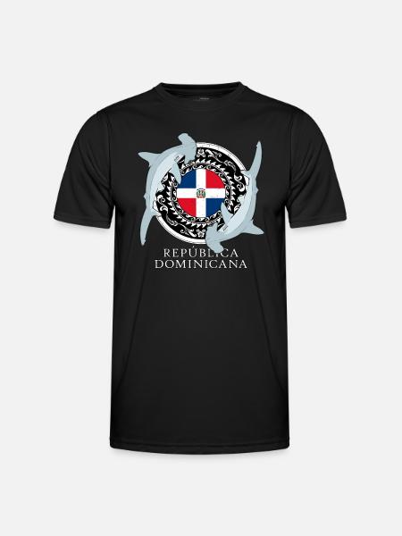 Requins-marteaux République dominicaine - T-shirt sport Homme - noir