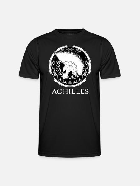 Achilles Griechischer Krieger - Männer Funktions-T-Shirt - Schwarz