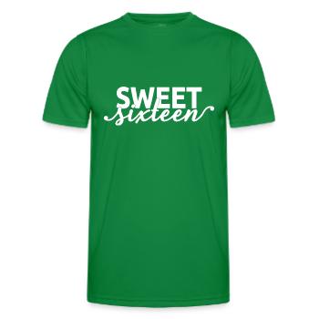 Sweet Sixteen Mignon cadeau de 16 ans - T-shirt sport Homme - vert - Devant - AI Model Male 178 dark (178cm)