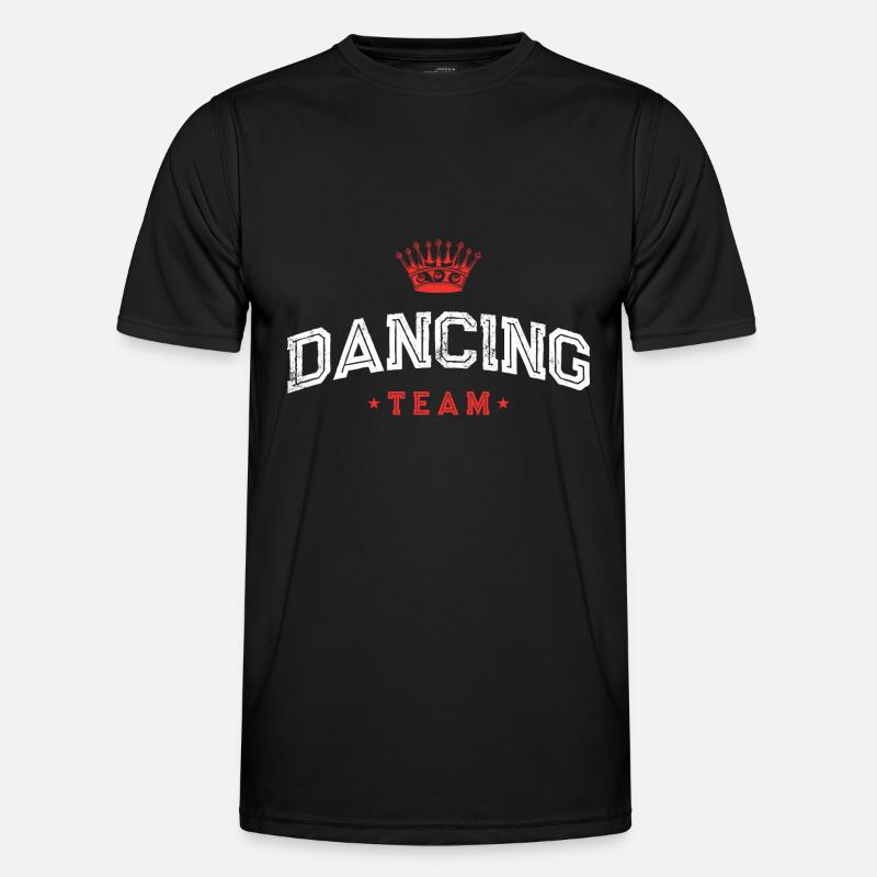 Dancing Team - Männer Funktions-T-Shirt - Schwarz