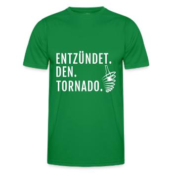 Tornado entzünden Mallorca Bier - Männer Funktions-T-Shirt - Kelly Green - Vorne - AI Model Male 178 dark (178cm)