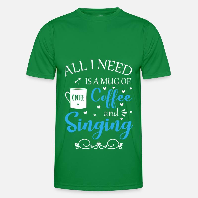 Singer Choir Musicians Singing Lessons Men's Functional T-Shirt
