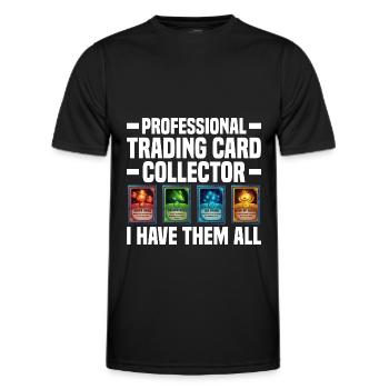 Trading Cards - Männer Funktions-T-Shirt - Schwarz - Vorne - AI Model Male 178 dark (178cm)