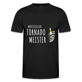 Tornado entzünden Mallorca Bier - Männer Funktions-T-Shirt - Schwarz - Vorne - AI Model Male 178 dark (178cm)