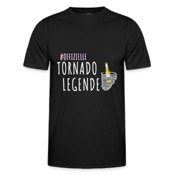 Tornado entzünden Mallorca Bier - Männer Funktions-T-Shirt - Schwarz - Vorne - AI Model Male 178 dark (178cm)