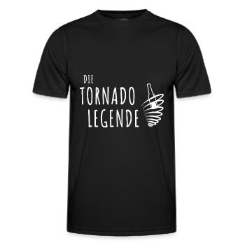 Tornado entzünden Mallorca Bier - Männer Funktions-T-Shirt - Schwarz - Vorne - AI Model Male 178 dark (178cm)