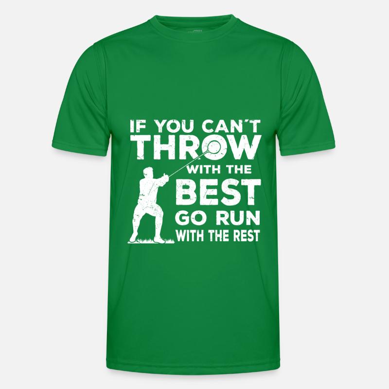 Hammerwerfen Sprüche | Schwerathletik Geschenkidee Männer Funktions-T-Shirt