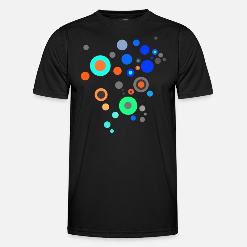 Scifi Points Pattern Design - Men's Functional T-Shirt - black