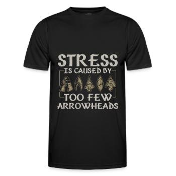 Arrowhead Hunting - Men's Functional T-Shirt - black - Front - AI Model Male 178 dark (178cm)