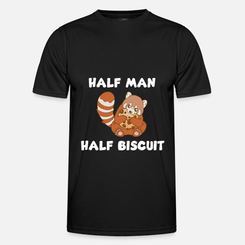 Half man, half biscuit - Men's Functional T-Shirt - black