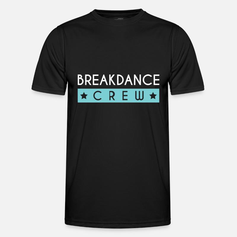 Breakdance Crew - Männer Funktions-T-Shirt - Schwarz