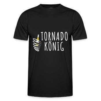 Tornado entzünden Mallorca Bier - Männer Funktions-T-Shirt - Schwarz - Vorne - AI Model Male 178 dark (178cm)