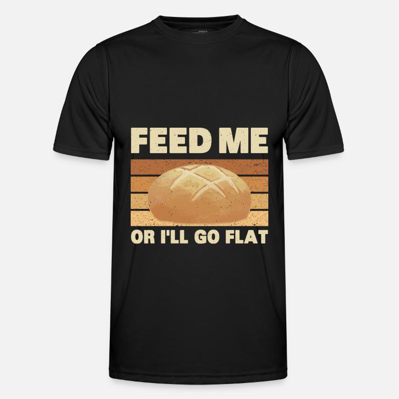 Sauerteig Bäcker | Brotbacken Backen Geschenkidee - Männer Funktions-T-Shirt - Schwarz