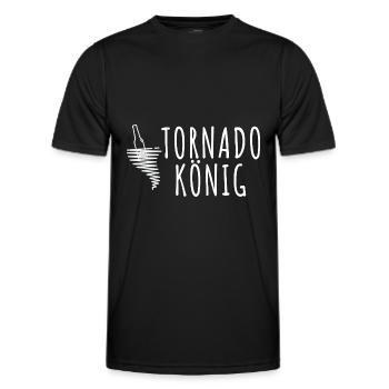 Tornado entzünden Mallorca Bier - Männer Funktions-T-Shirt - Schwarz - Vorne - AI Model Male 178 dark (178cm)