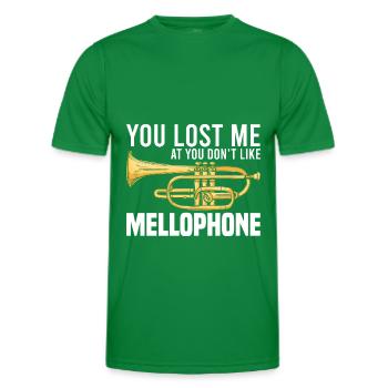 Mellophon Spieler | Musik Marschmusik Geschenkidee - Männer Funktions-T-Shirt - Kelly Green - Vorne - AI Model Male 178 dark (178cm)