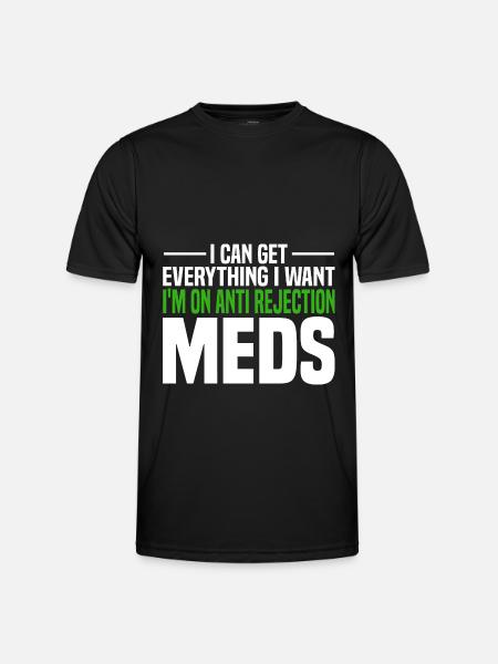Leberspender - Männer Funktions-T-Shirt - Schwarz