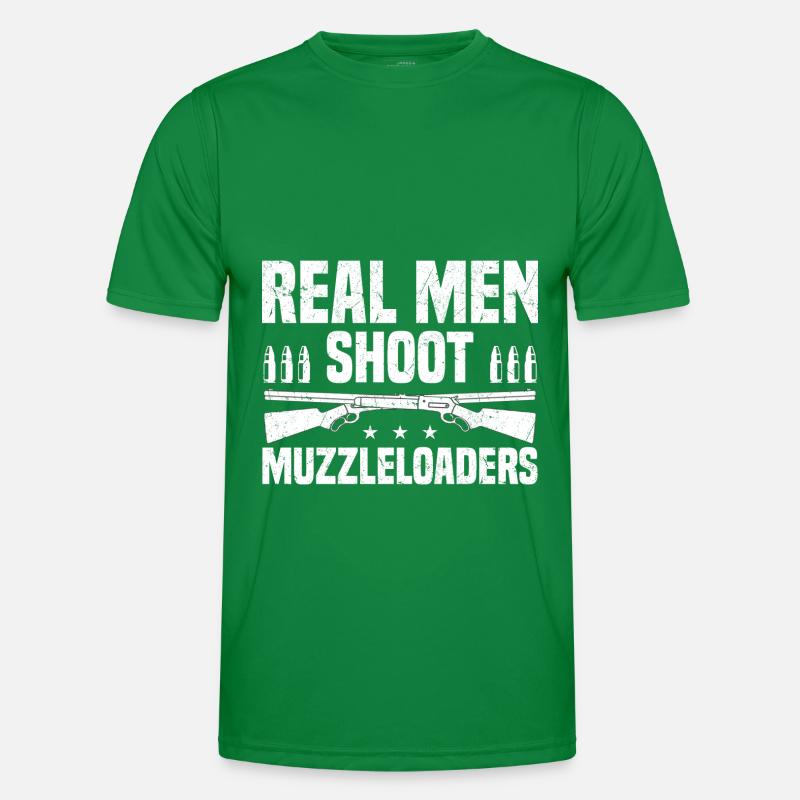 Muzzleloader | Gewehr Waffen Schießsport Geschenke Männer Funktions-T-Shirt