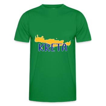 Crète - T-shirt sport Homme - vert - Devant - AI Model Male 178 dark (178cm)