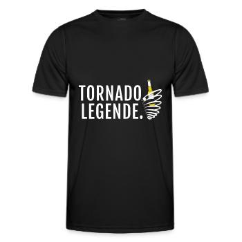 Tornado entzünden Mallorca Bier - Männer Funktions-T-Shirt - Schwarz - Vorne - AI Model Male 178 dark (178cm)