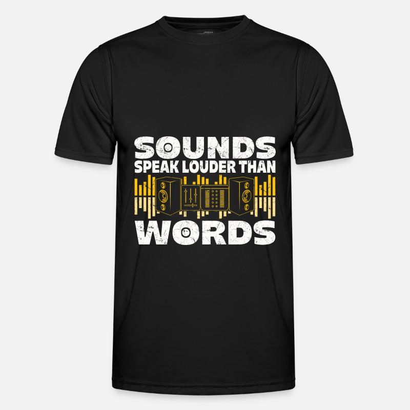 Tontechniker - Männer Funktions-T-Shirt - Schwarz