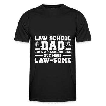 Anwalt - Männer Funktions-T-Shirt - Schwarz - Vorne - AI Model Male 178 dark (178cm)