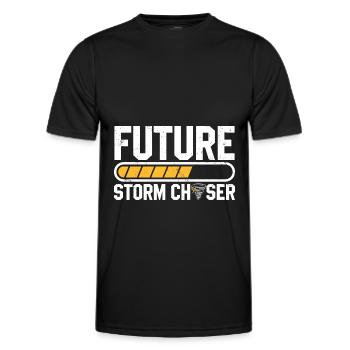 Storm Chasing - Männer Funktions-T-Shirt - Schwarz - Vorne - AI Model Male 178 dark (178cm)