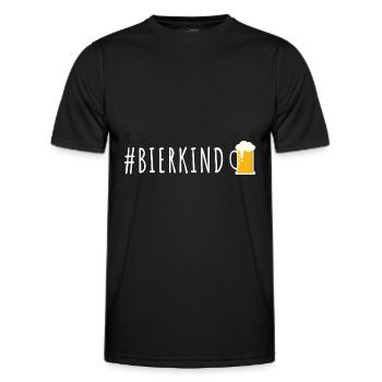 Bierkind Bier liebhaber fun - Männer Funktions-T-Shirt - Schwarz - Vorne - AI Model Male 178 dark (178cm)