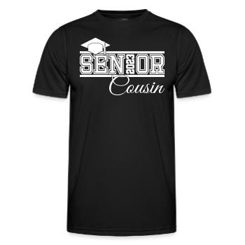 Senior 2023 Cousin Proud Cousin of Graduated - Men's Functional T-Shirt - black - Front - AI Model Male 178 dark (178cm)
