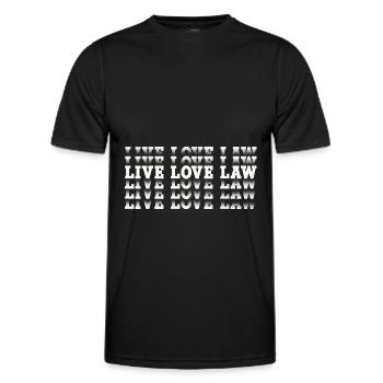 Anwalt - Männer Funktions-T-Shirt - Schwarz - Vorne - AI Model Male 178 dark (178cm)