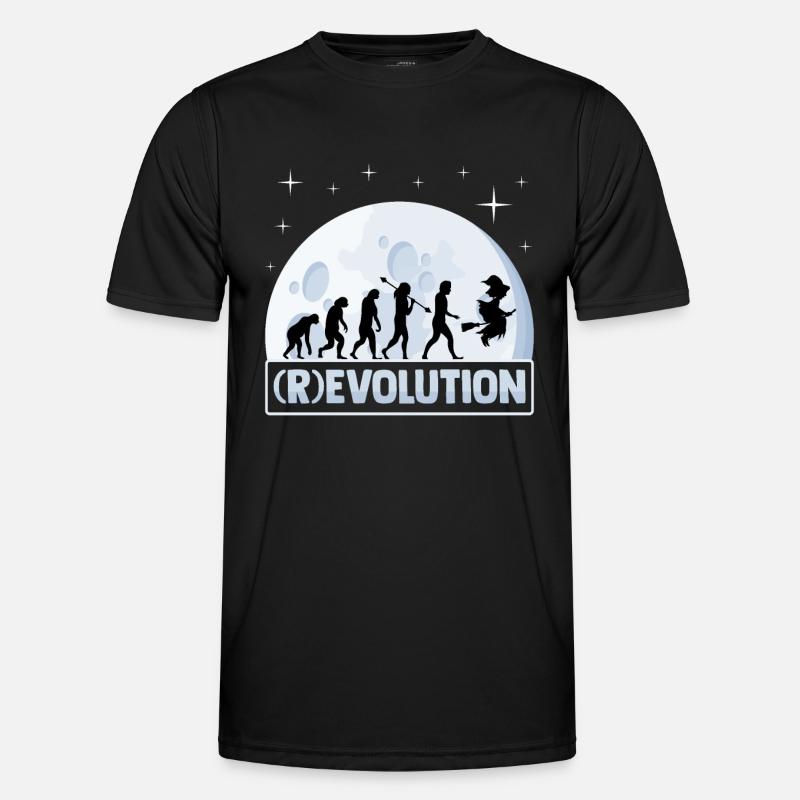 (r)evolution Ghostly Primates, Led - Men's Functional T-Shirt - black