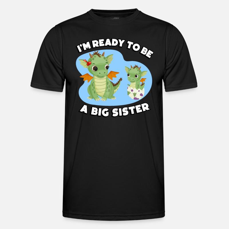 Ich Bin Bereit, Eine Große Schwester Zu Sein Männer Funktions-T-Shirt