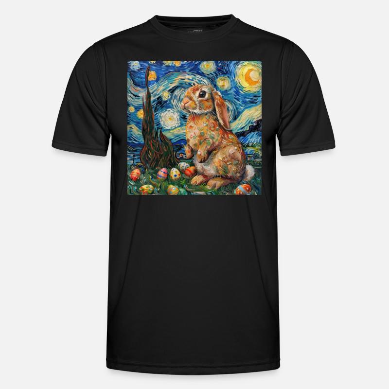 Easter Bunny, Easter, Bunny - Men's Functional T-Shirt - black