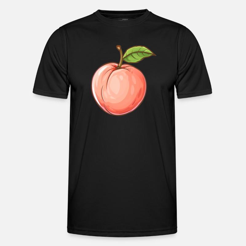 Peach, Peach, Fruit, Fruit - Men's Functional T-Shirt - black
