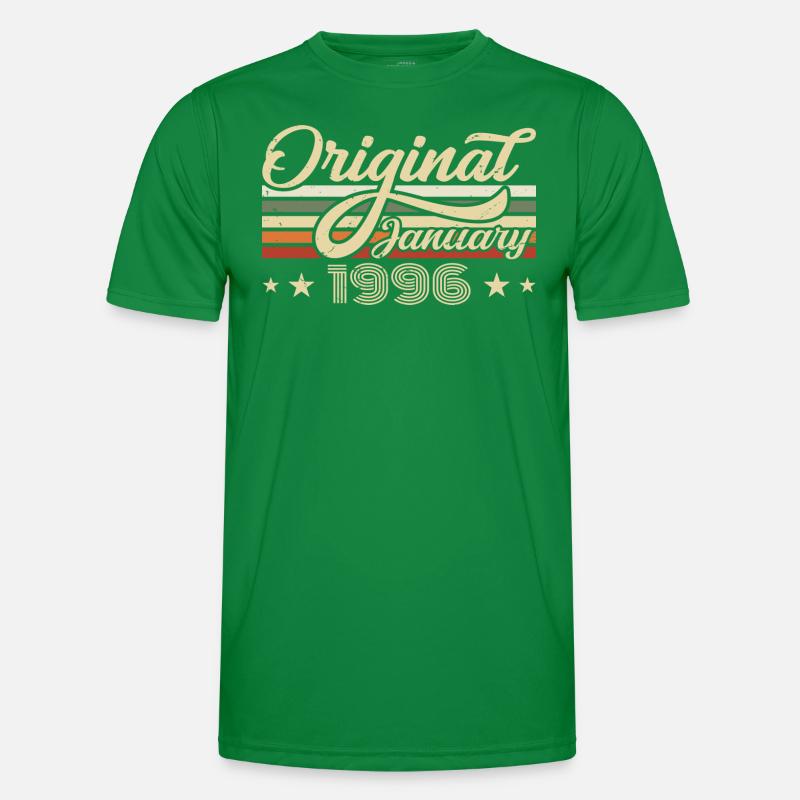 Date de naissance Janvier 1996 Janvier Né en janvier T-shirt sport Homme