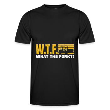 Forklift - Men's Functional T-Shirt - black - Front - AI Model Male 178 dark (178cm)