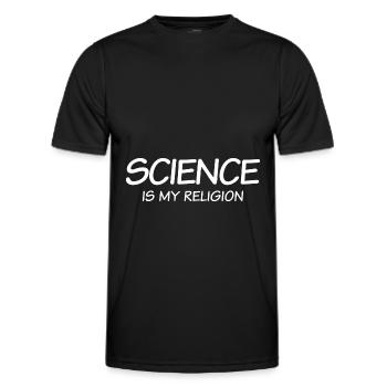 Atheismus Sprüche | Atheisten Skeptiker Geschenke - Männer Funktions-T-Shirt - Schwarz - Vorne - AI Model Male 178 dark (178cm)