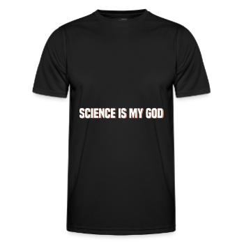 Atheismus Religion Glaube Atheisten Wissenschaft - Männer Funktions-T-Shirt - Schwarz - Vorne - AI Model Male 178 dark (178cm)