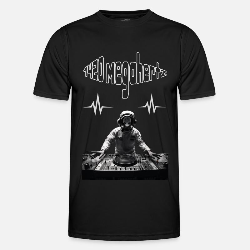 Alien Communication DJ Design - Men's Functional T-Shirt - black