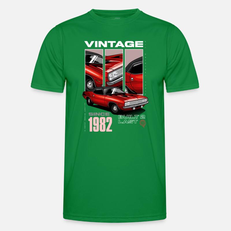 Ich bin nicht alt, ich bin ein Oldtimer, geboren 1982 Männer Funktions-T-Shirt