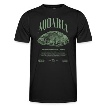 Oscar Fish Keeper Moderne Streetwear - Männer Funktions-T-Shirt - Schwarz - Vorne - AI Model Male 178 dark (178cm)